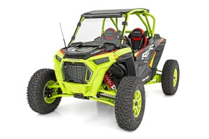 Polaris RZR Turbo S4 LED Light Kit - Front - Rough Country - 30 Inch | Black Series - Black - '21-'22